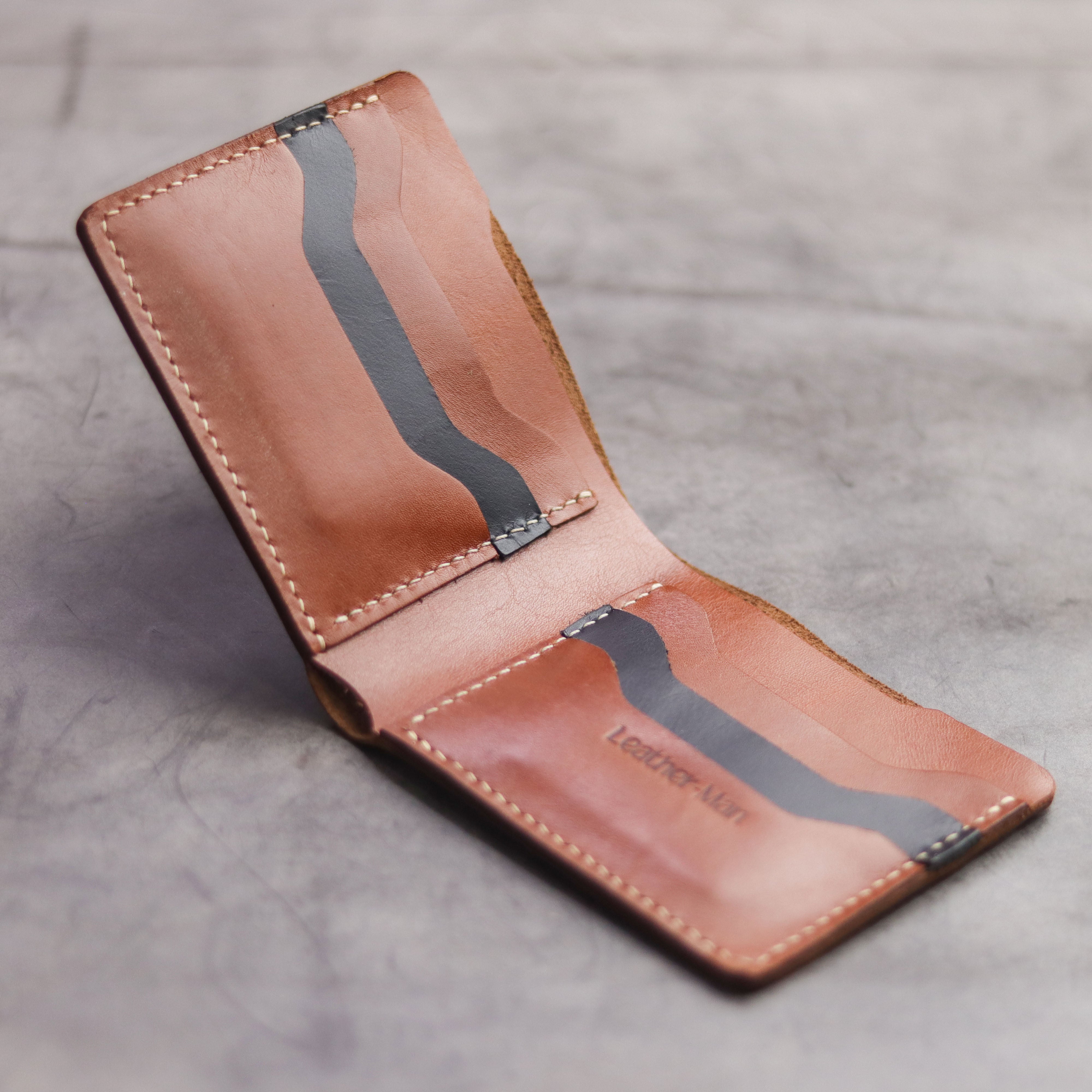 "MAXIMUS" BI-FOLD WALLET - TAN BROWN