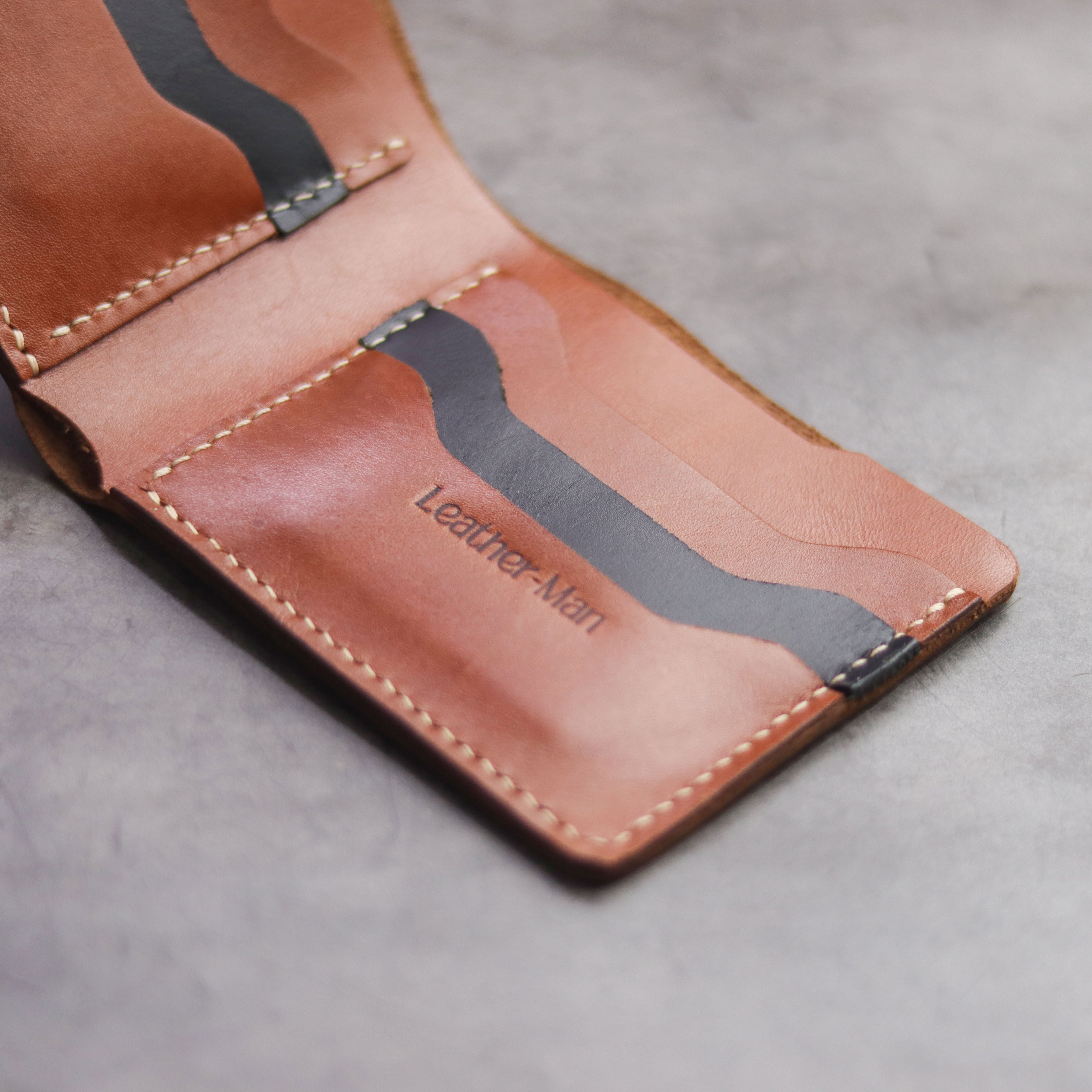 "MAXIMUS" BI-FOLD WALLET - TAN BROWN