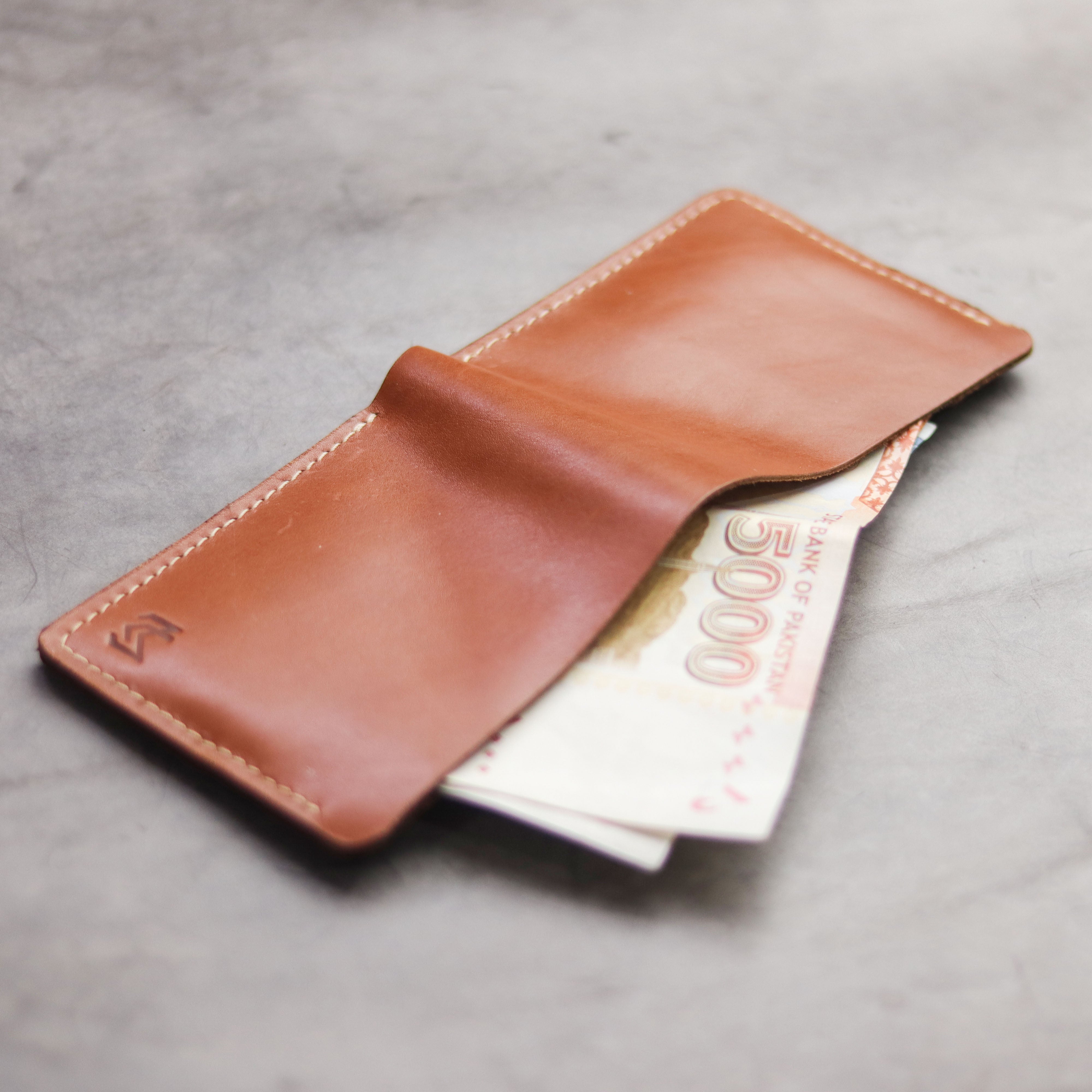 "MAXIMUS" BI-FOLD WALLET - TAN BROWN