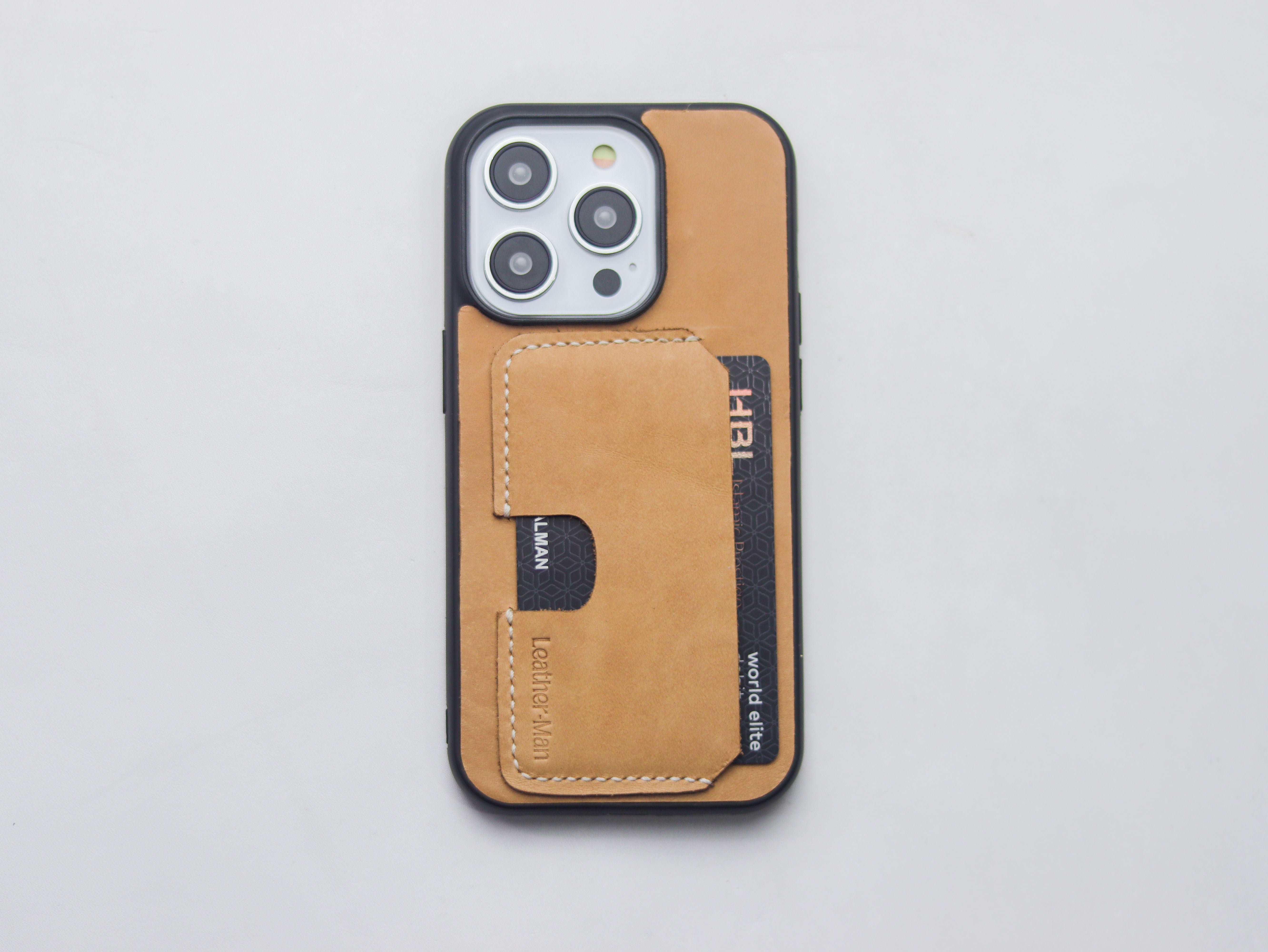 NATURAL BUTTERO LEATHER - WALLET PHONE CASE
