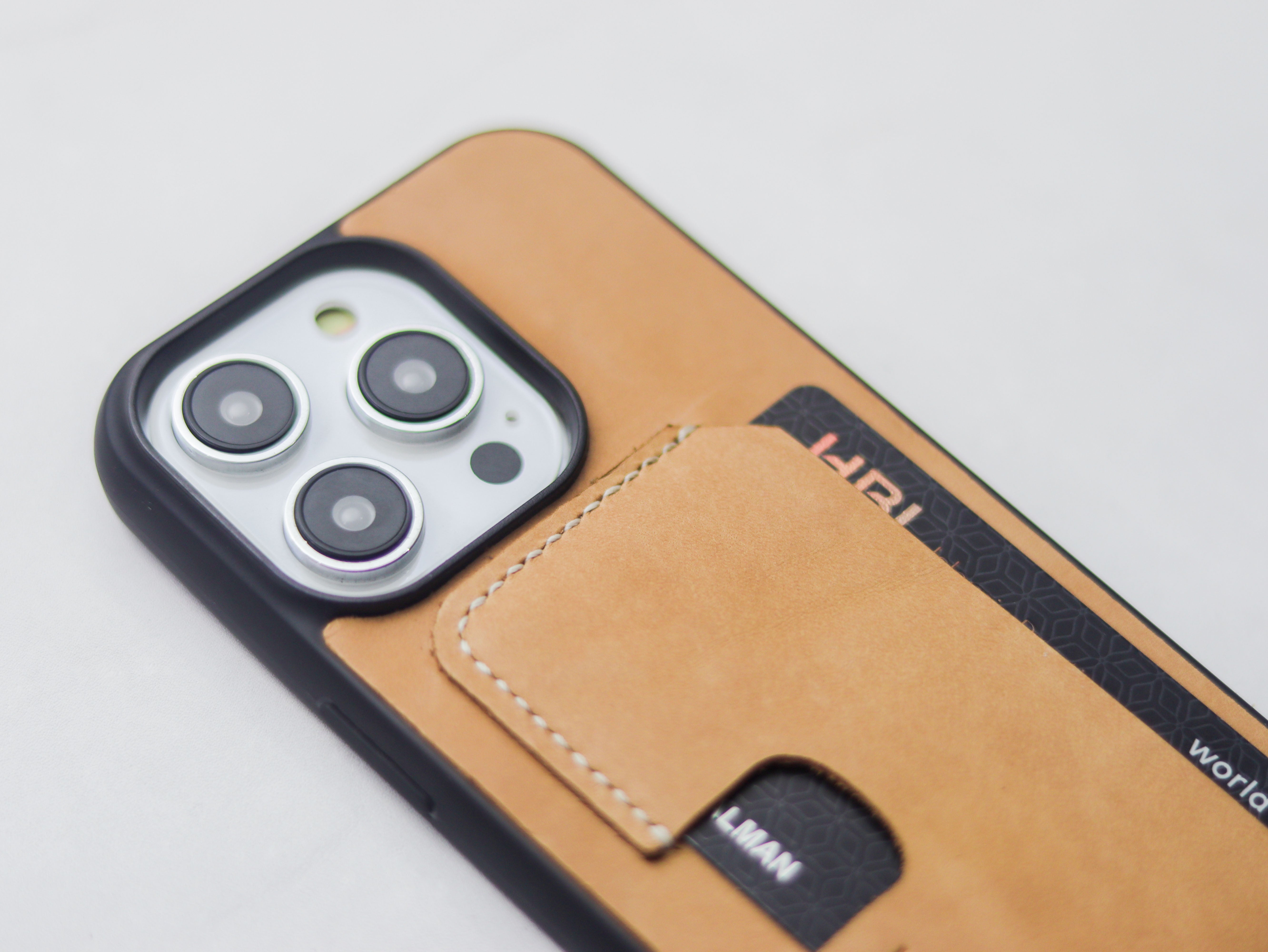 NATURAL BUTTERO LEATHER - WALLET PHONE CASE