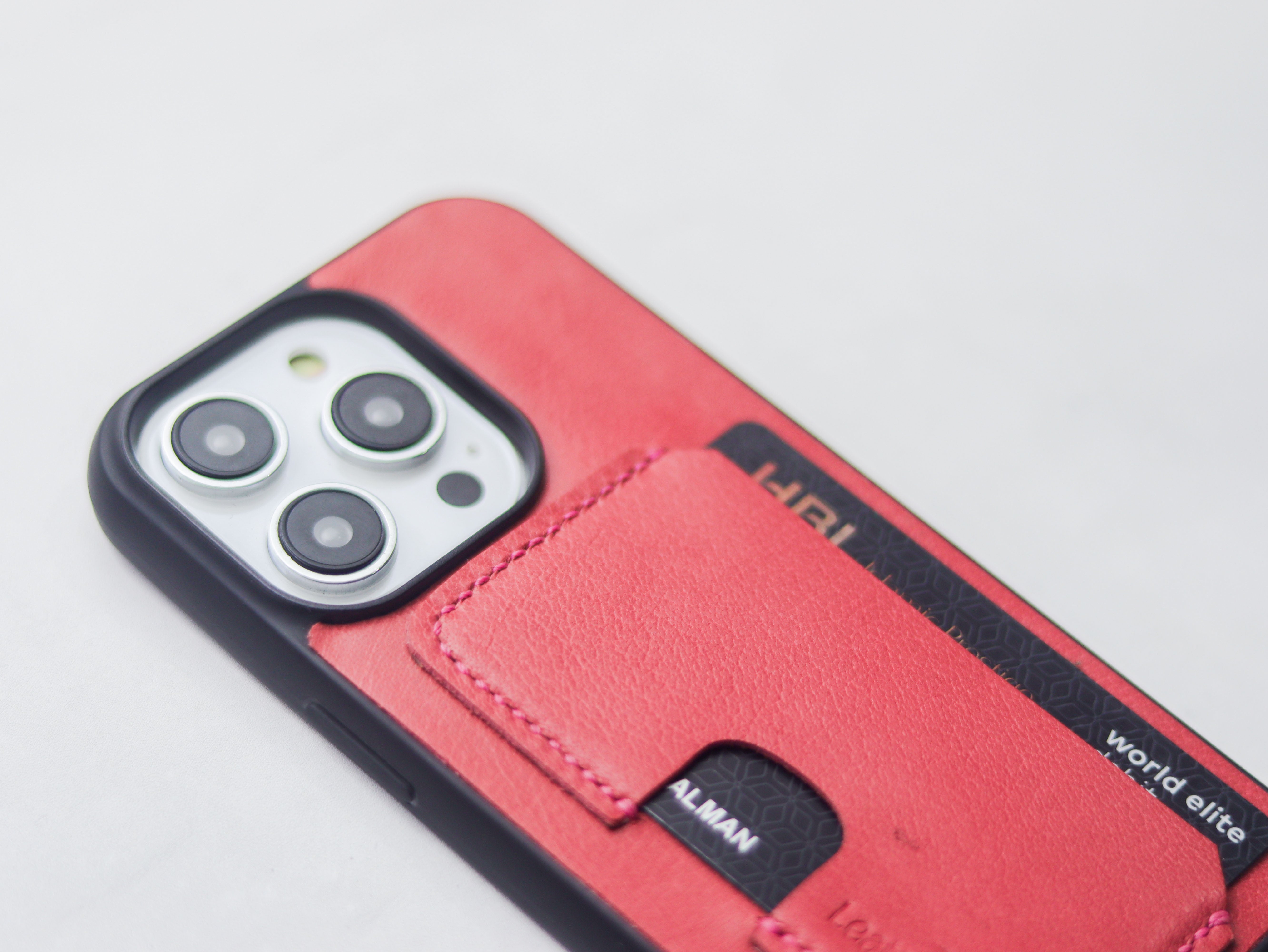 FLAMINGO PINK LEATHER - WALLET PHONE CASE