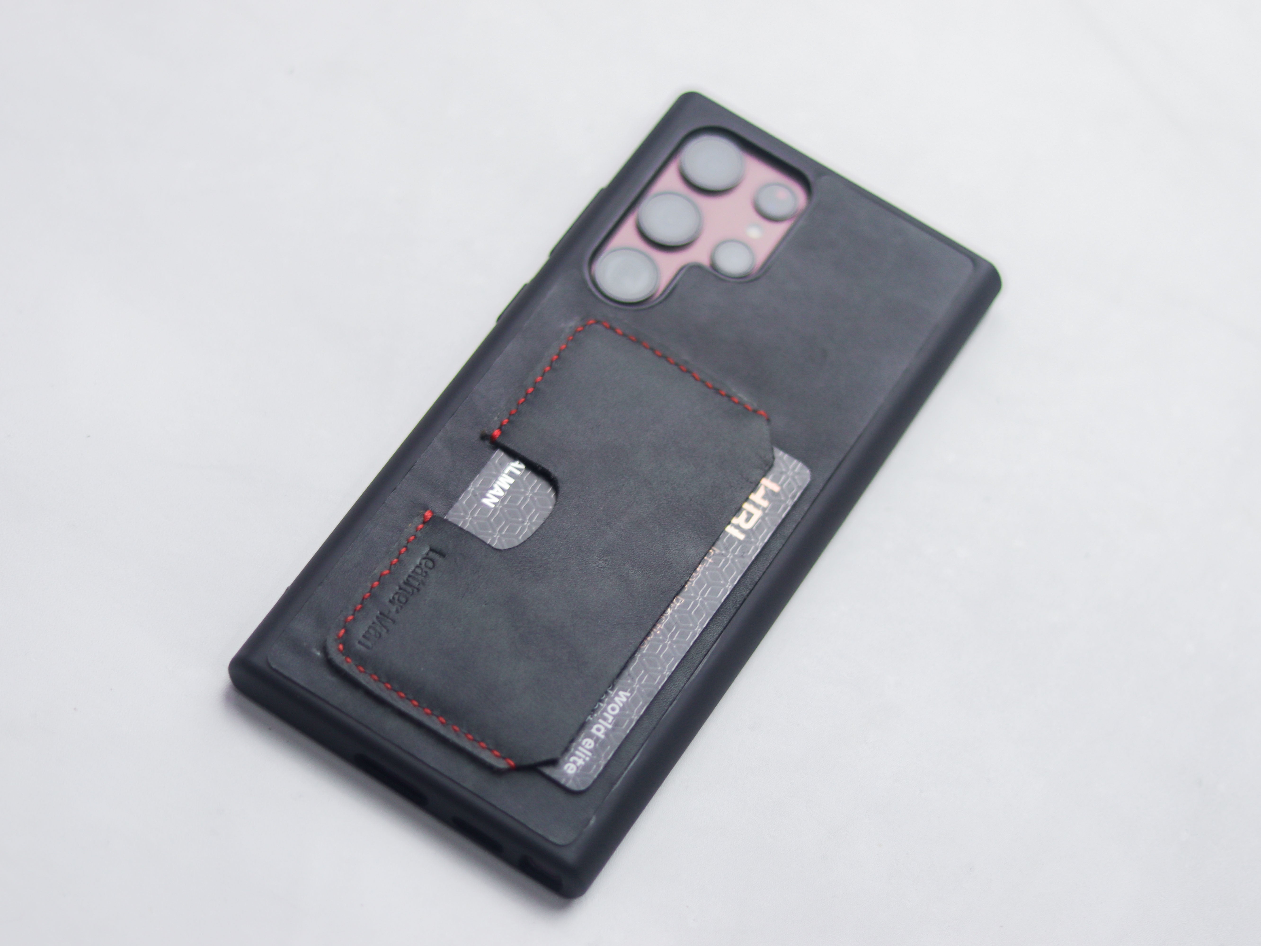 ONYX GREY LEATHER WALLET PHONE CASE