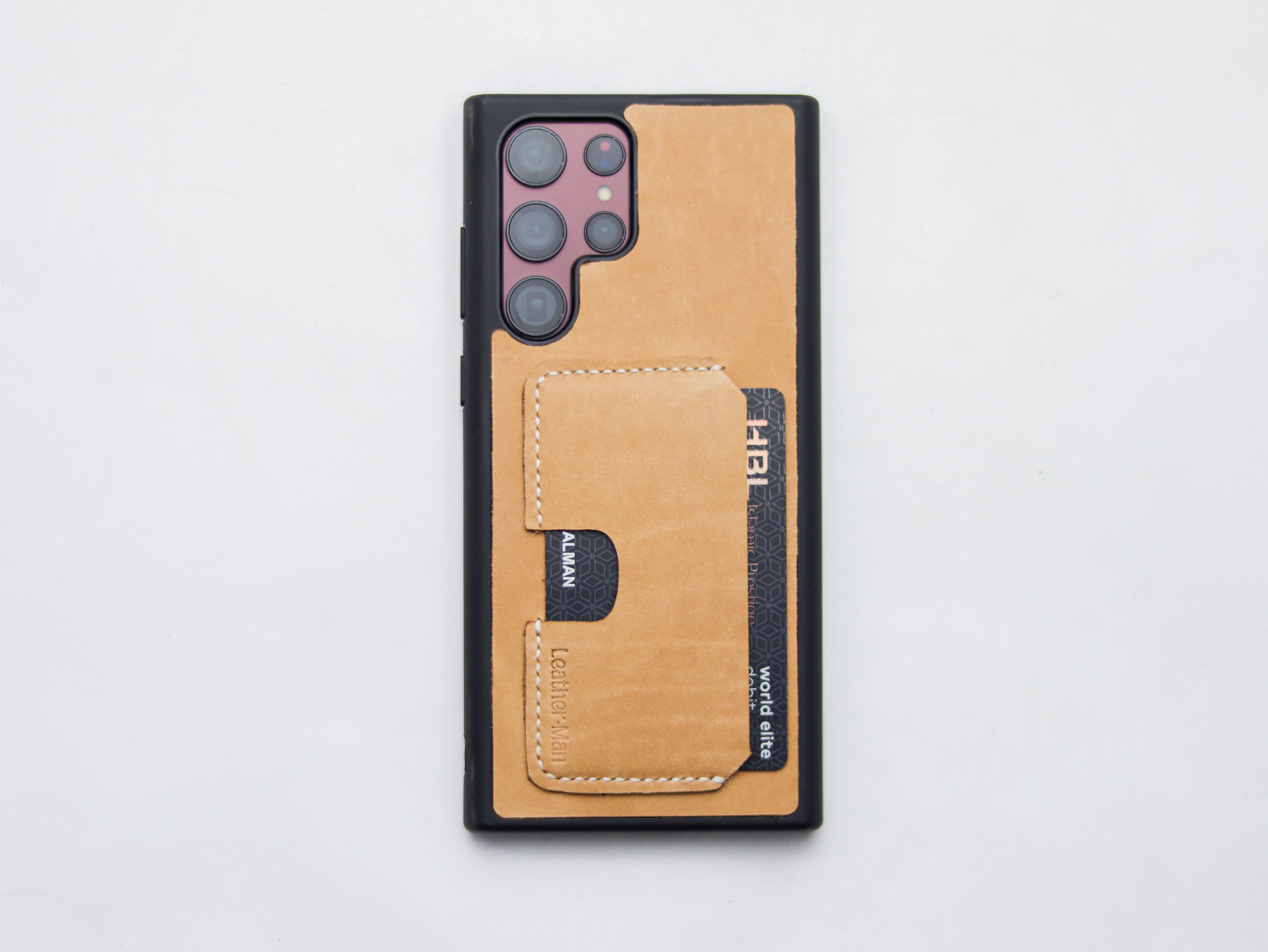 NATURAL BUTTERO LEATHER WALLET PHONE CASE