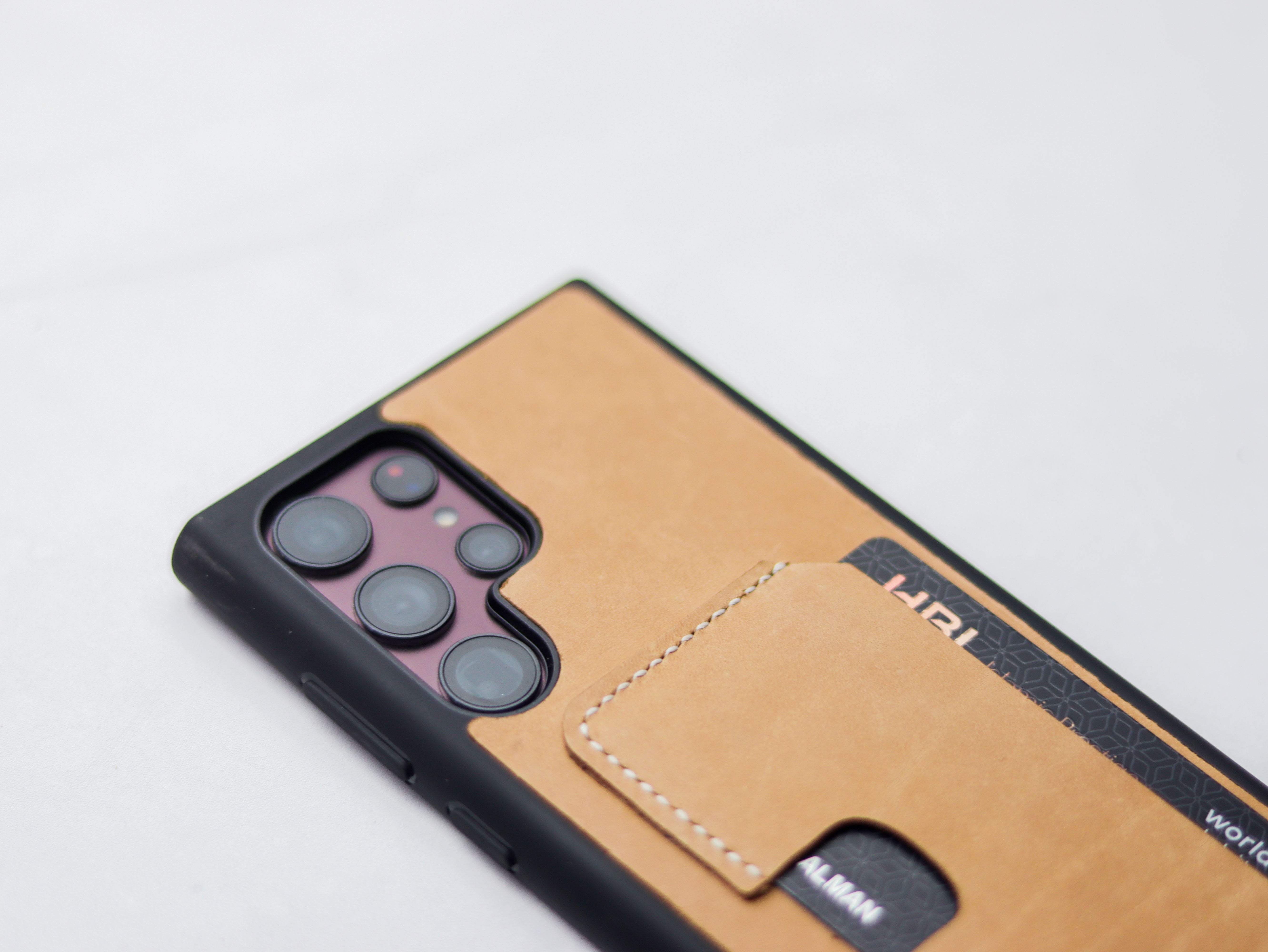 NATURAL BUTTERO LEATHER WALLET PHONE CASE