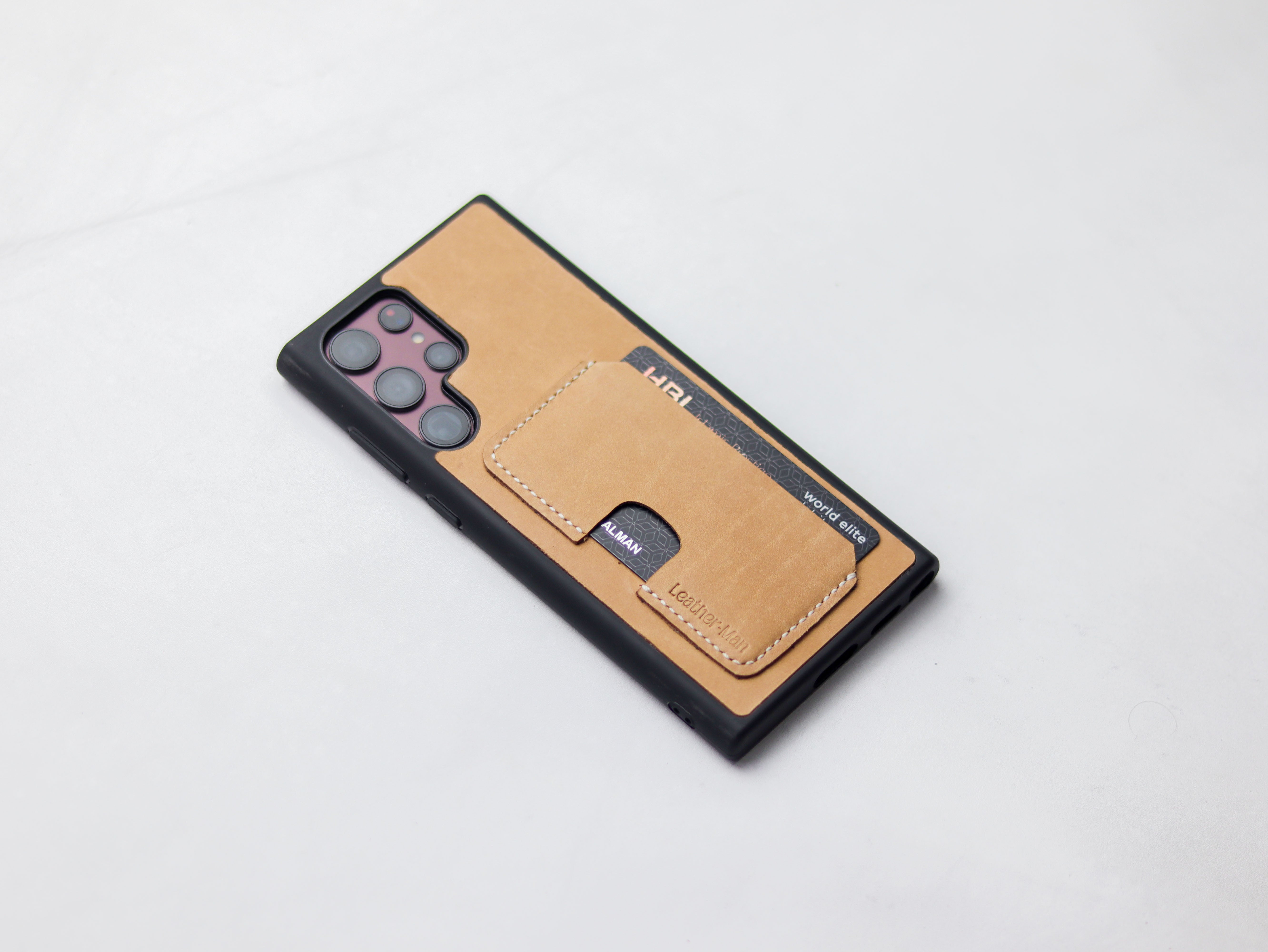 NATURAL BUTTERO LEATHER WALLET PHONE CASE