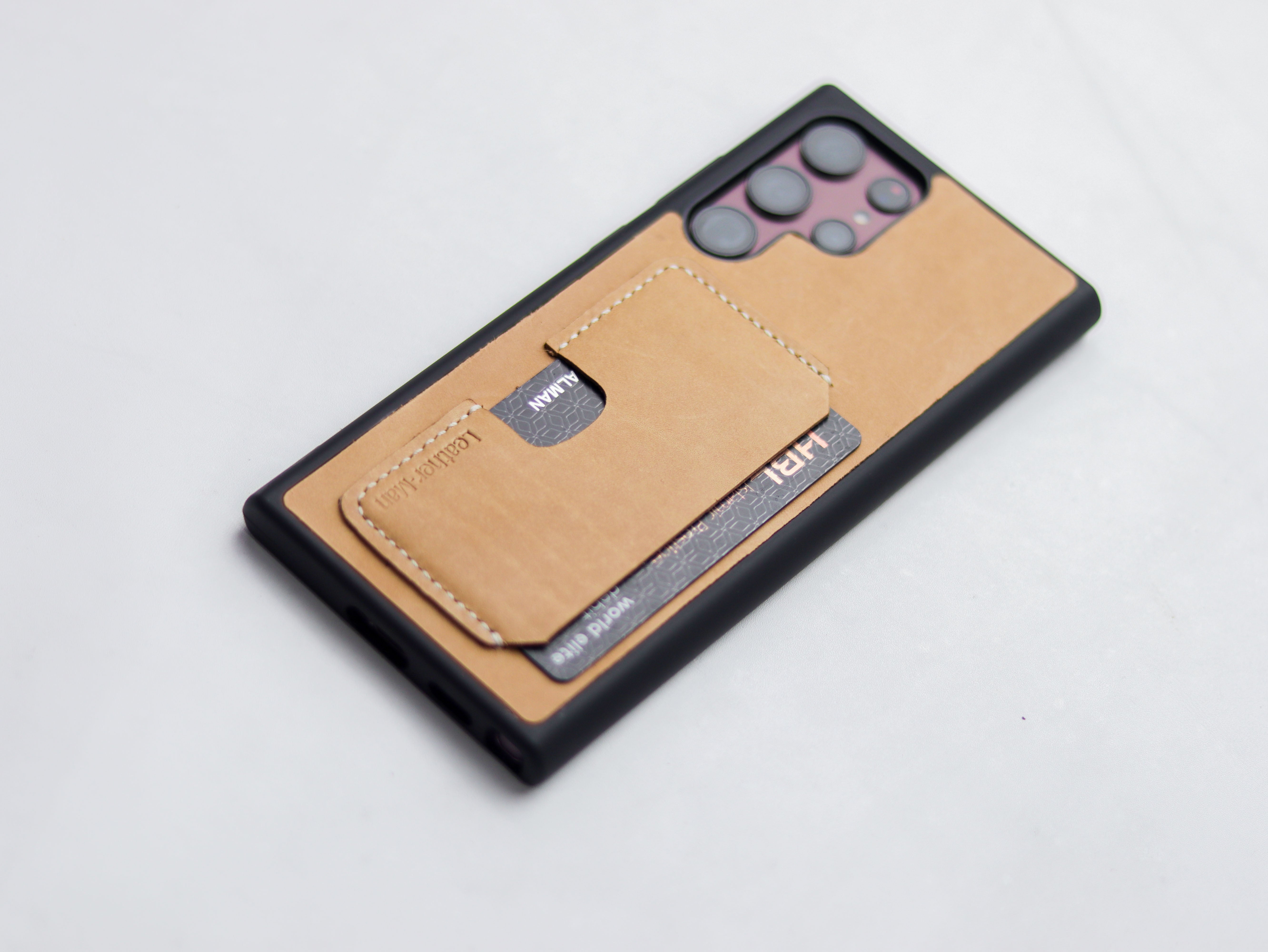 NATURAL BUTTERO LEATHER WALLET PHONE CASE