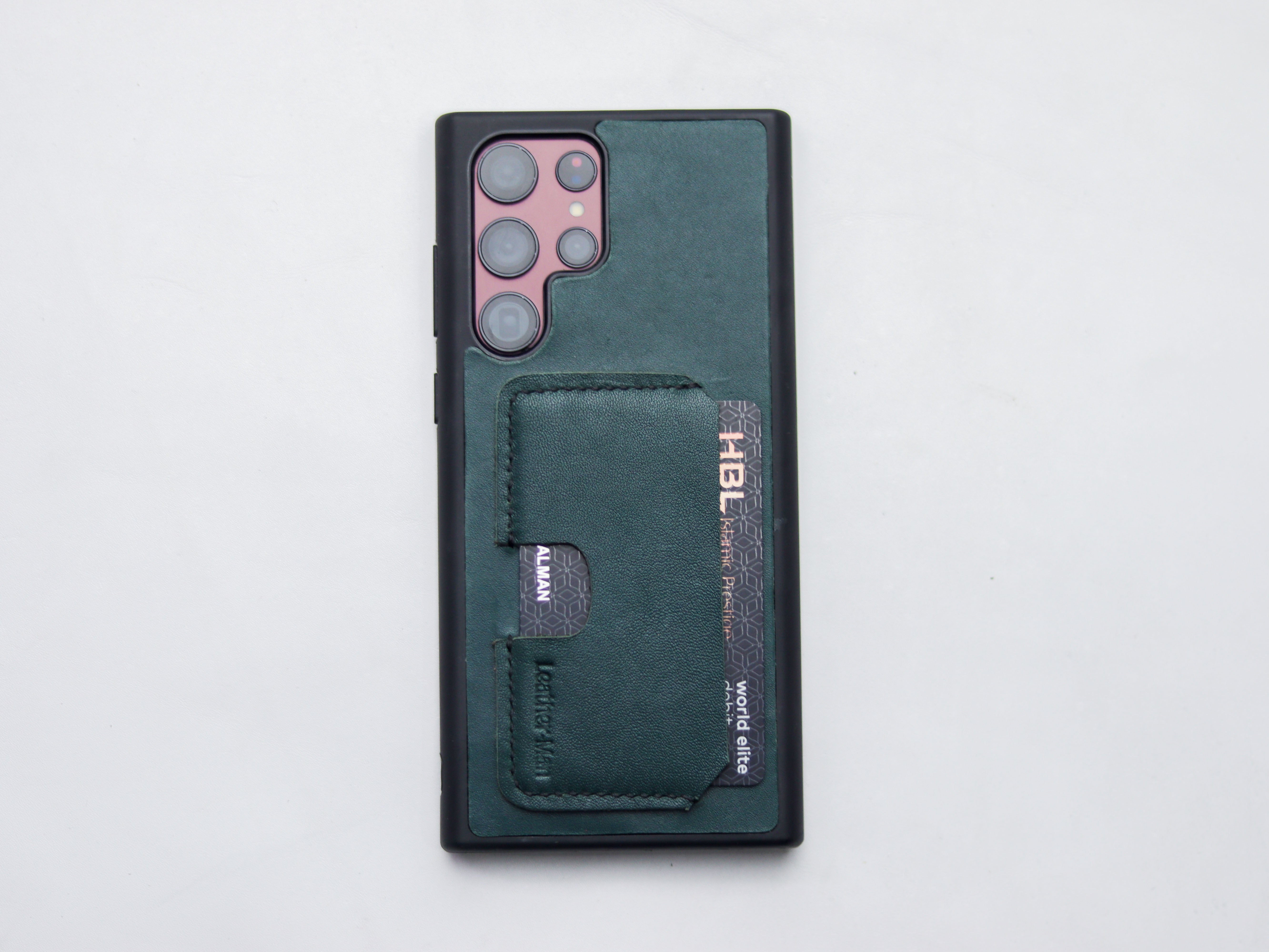 SACRAMENTO GREEN LEATHER WALLET PHONE CASE