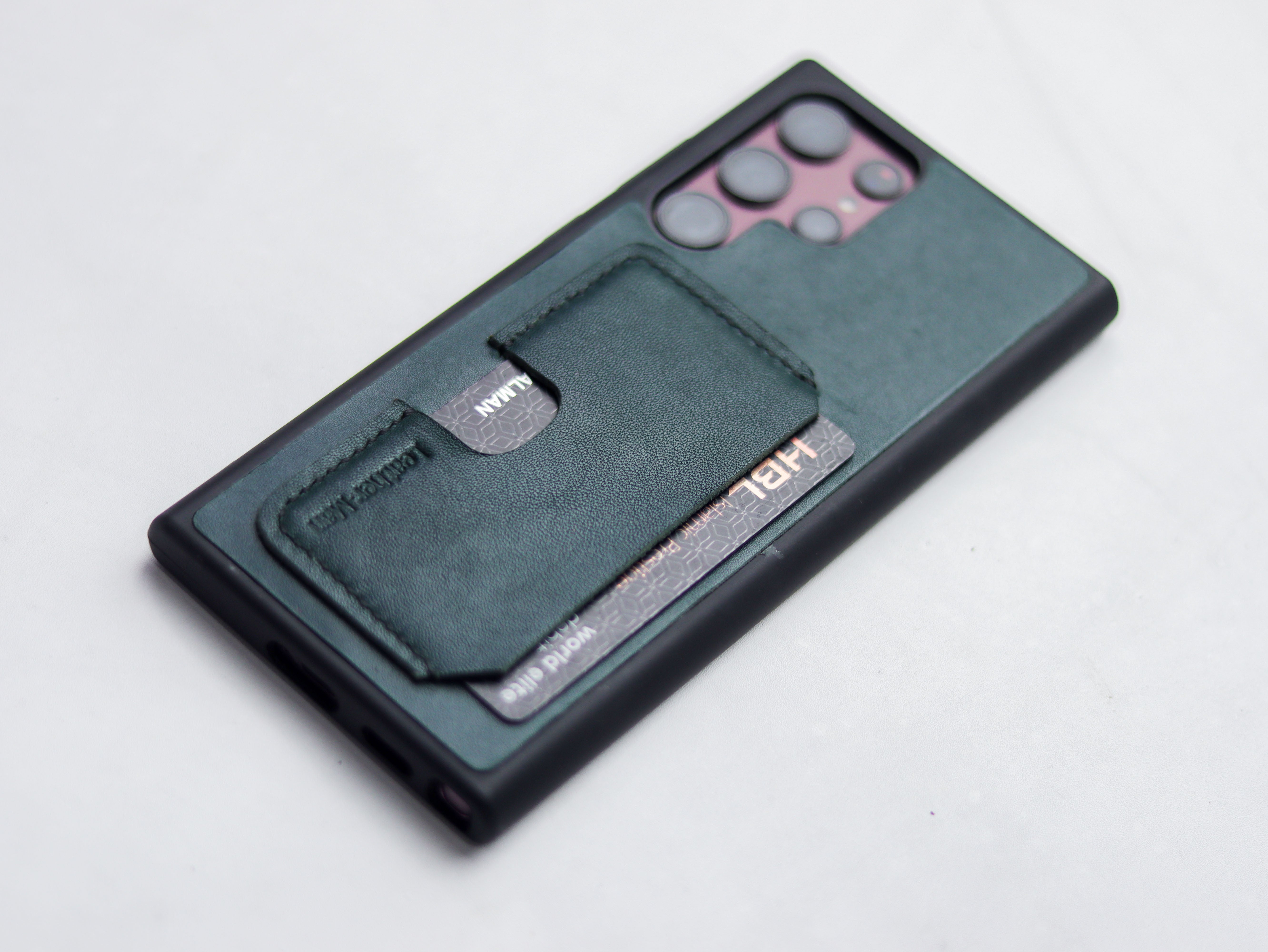 SACRAMENTO GREEN LEATHER WALLET PHONE CASE