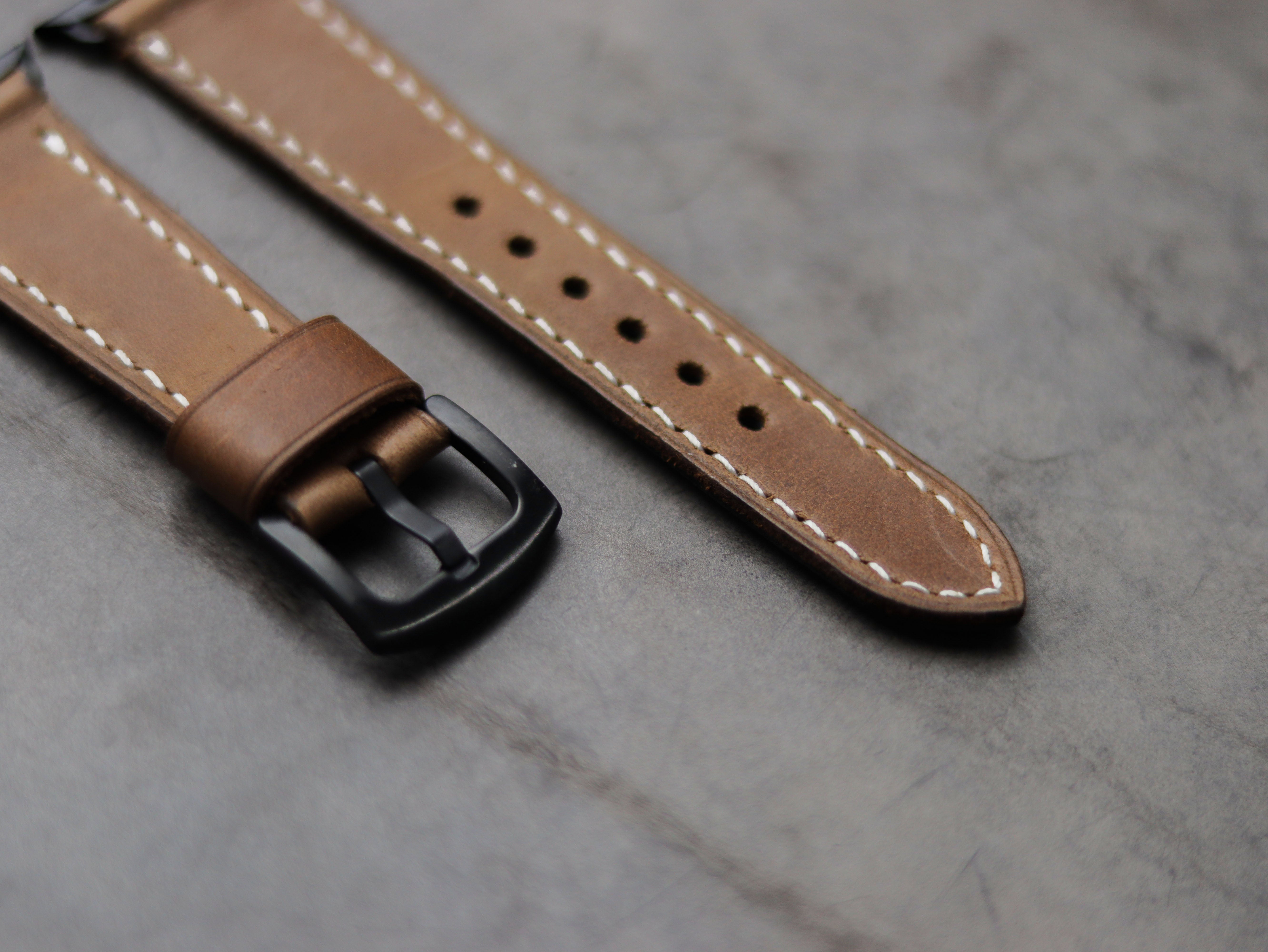 CARAMEL BROWN LEATHER - APPLE WATCH STRAPS HAND-CRAFTED