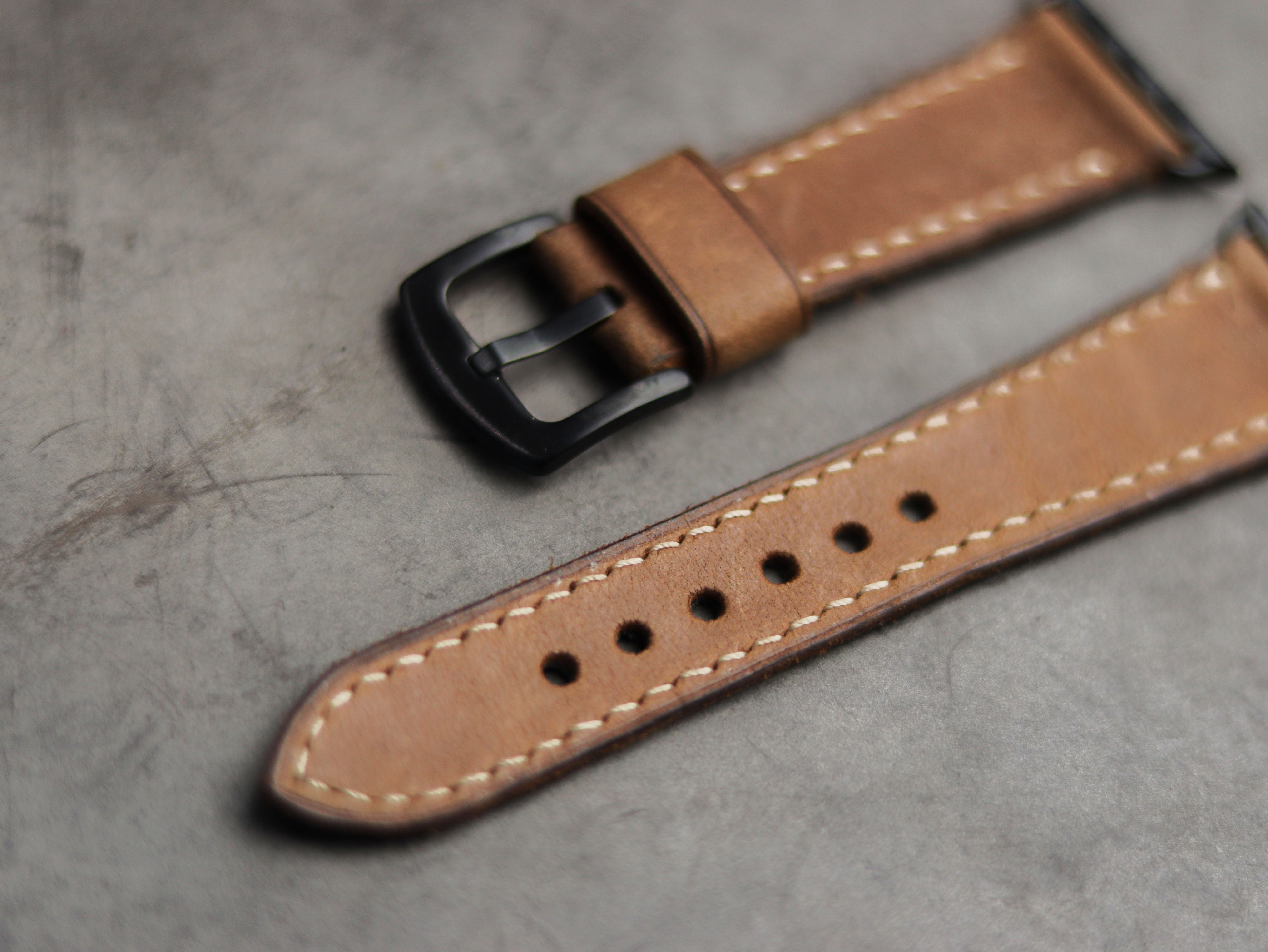 RUSTY BROWN LEATHER - APPLE WATCH STRAPS HAND-CRAFTED