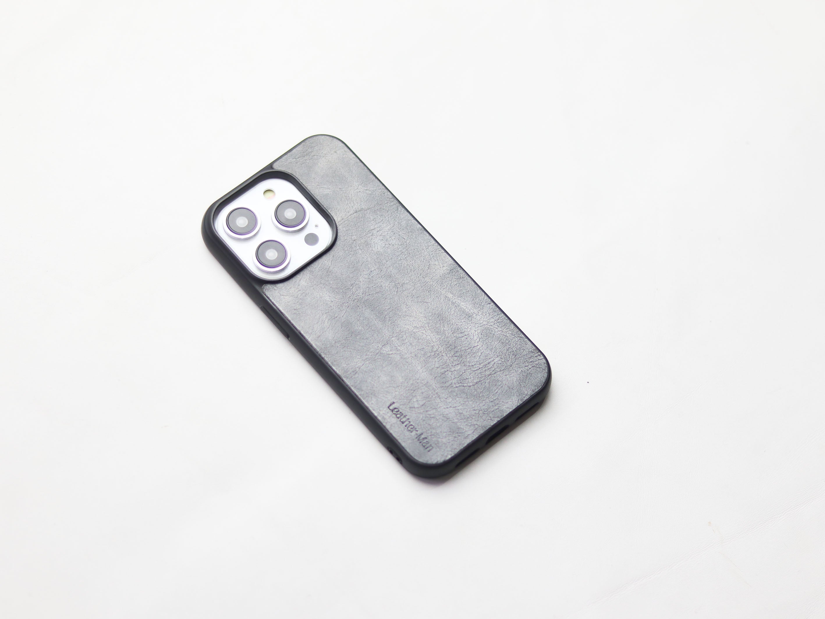 STONE BLUE LEATHER - CLASSIC PHONE CASE