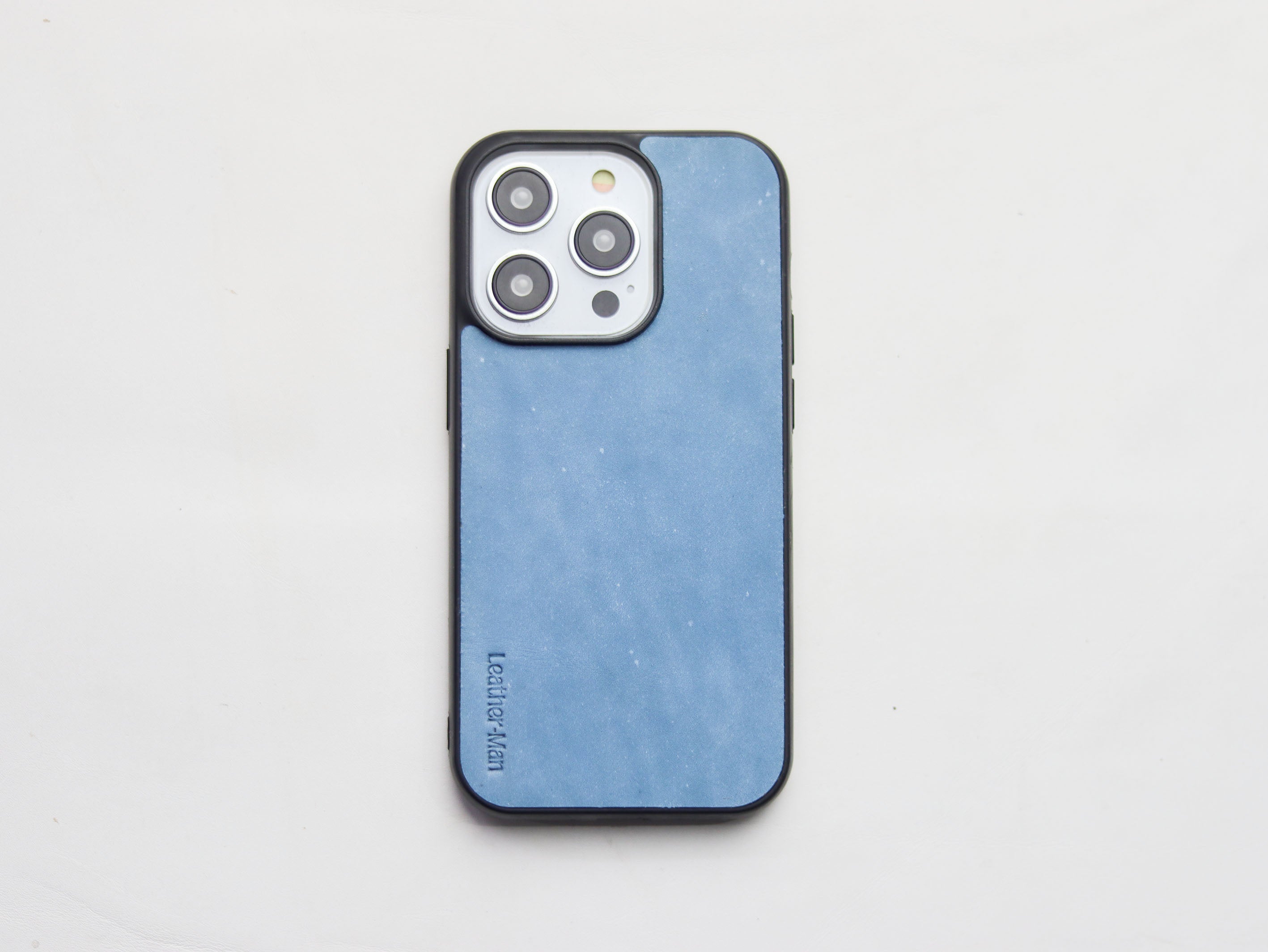 CAROLINE BLUE LEATHER - CLASSIC PHONE CASE