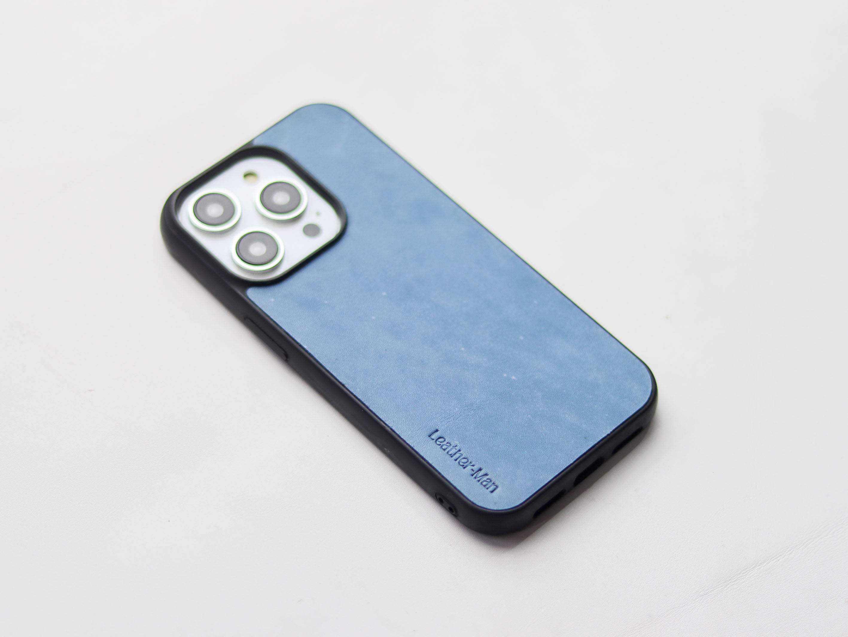 CAROLINE BLUE LEATHER - CLASSIC PHONE CASE