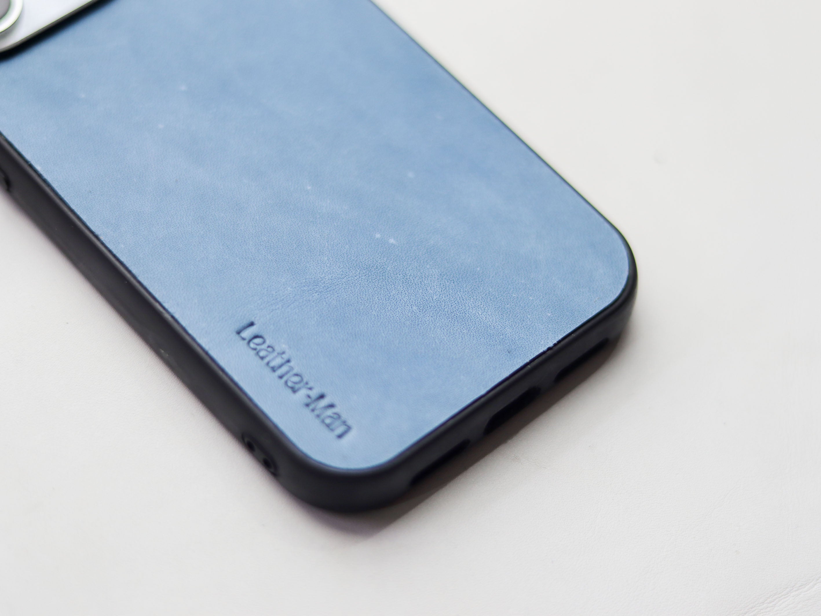 CAROLINE BLUE LEATHER - CLASSIC PHONE CASE