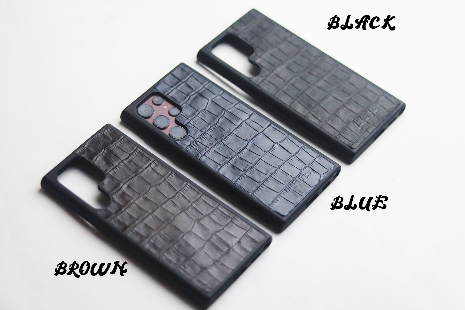 BLUE CROCO WALLET PHONE CASE