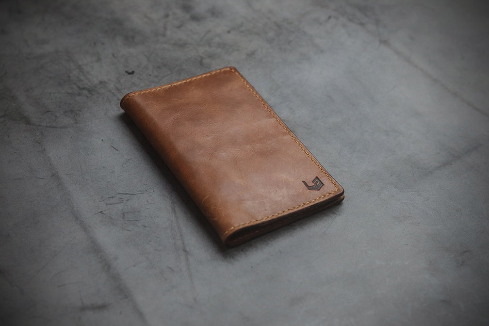 "WANDER W1" PASSPORT CASE RUSSET BROWN