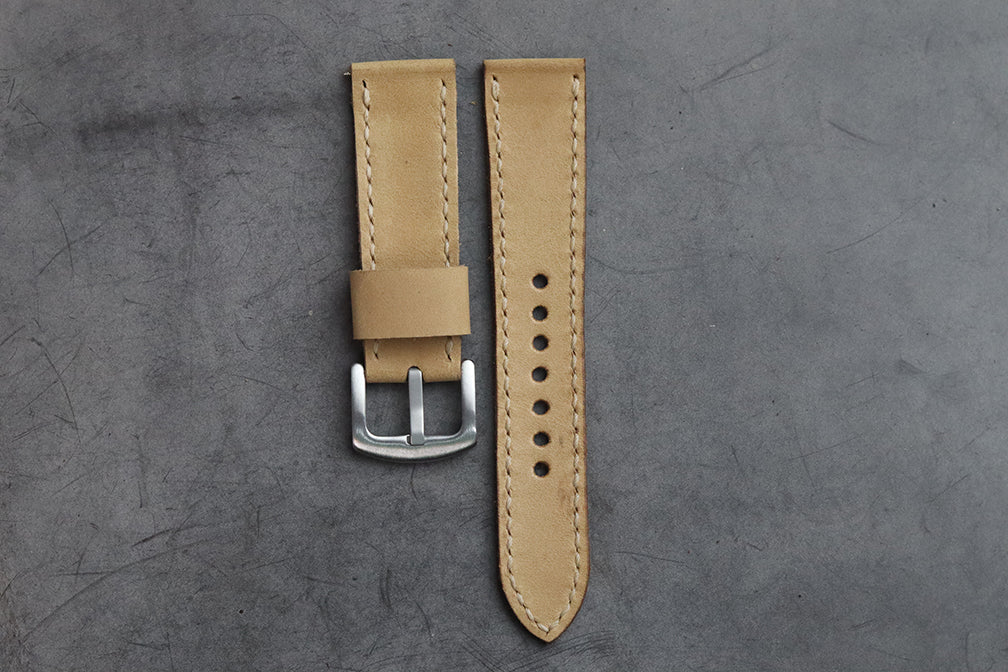 NATURAL BUTTERO HAND-CRAFTED LEATHER WATCH STRAPS