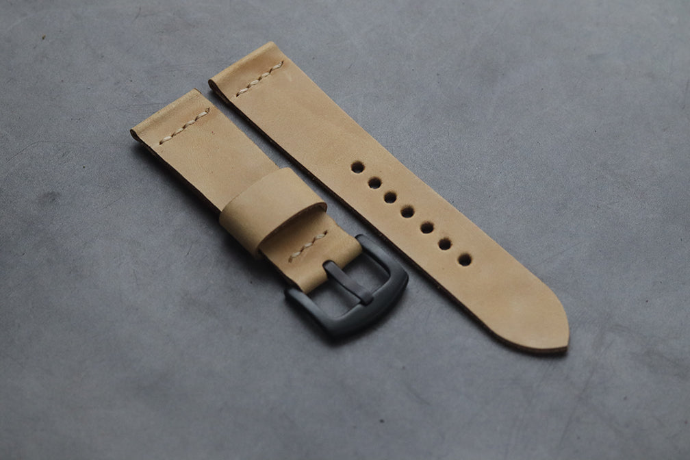 NATURAL BUTTERO HAND-CRAFTED LEATHER WATCH STRAPS