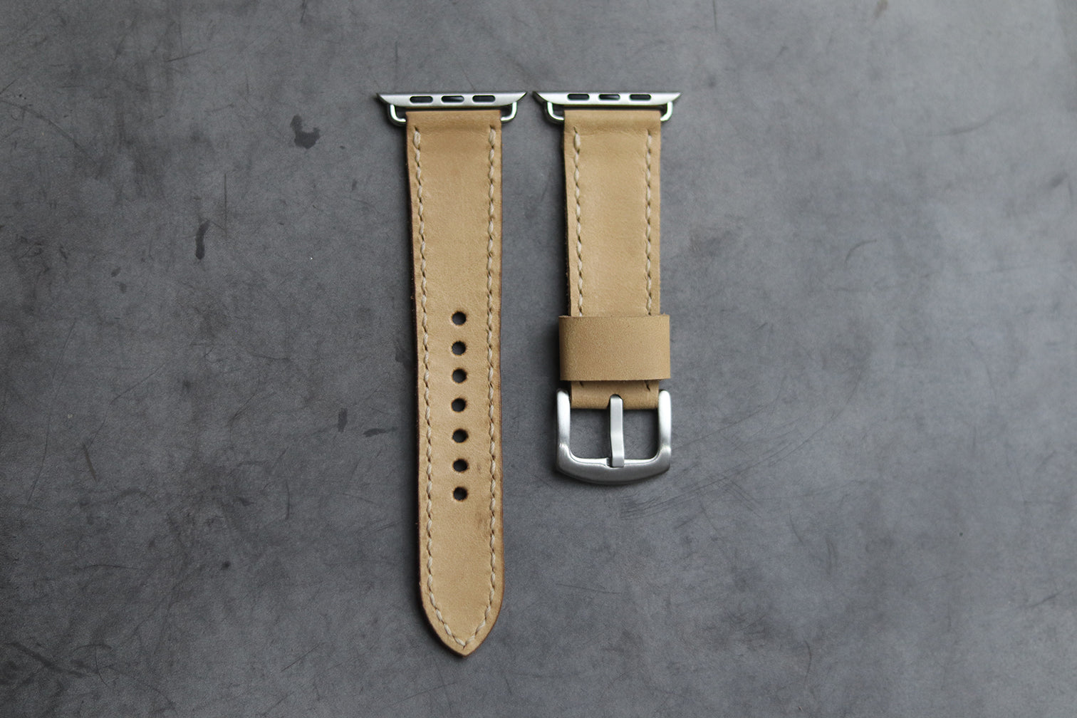NATURAL BUTTERO HAND-CRAFTED APPLE WATCH STRAPS