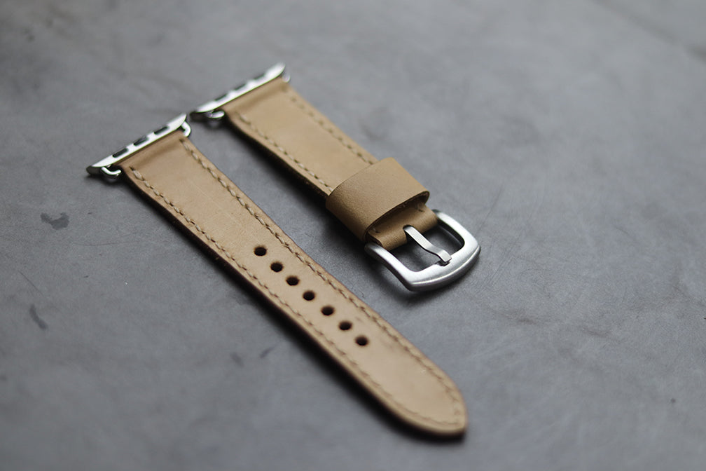 NATURAL BUTTERO HAND-CRAFTED APPLE WATCH STRAPS