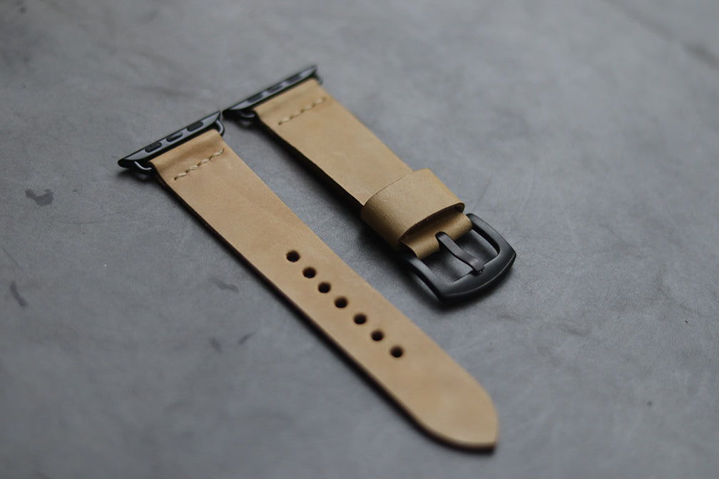 NATURAL BUTTERO HAND-CRAFTED APPLE WATCH STRAPS