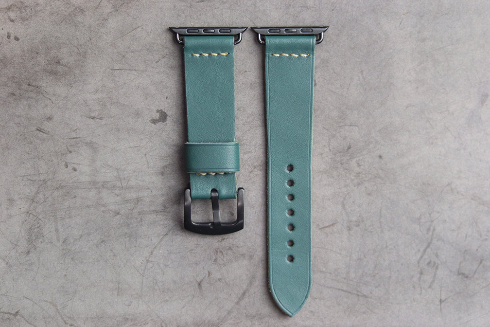 SACRAMENTO GREEN HAND-CRAFTED APPLE WATCH STRAPS