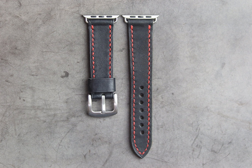 PHANTOM BLACK HAND-CRAFTED APPLE WATCH STRAPS
