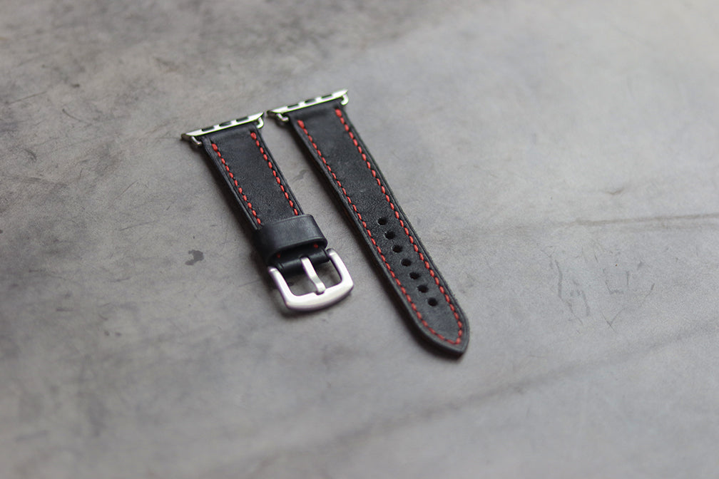 PHANTOM BLACK HAND-CRAFTED APPLE WATCH STRAPS