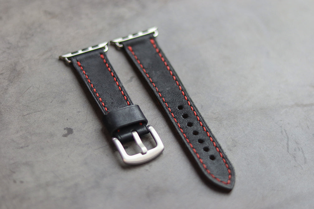 PHANTOM BLACK HAND-CRAFTED APPLE WATCH STRAPS