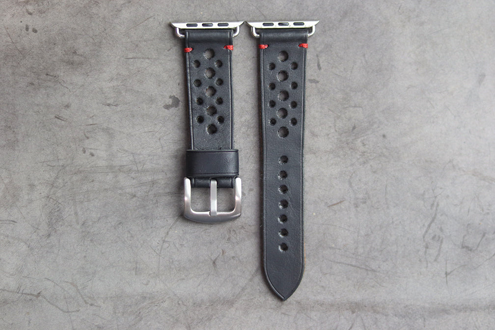 PHANTOM BLACK HAND-CRAFTED APPLE WATCH STRAPS