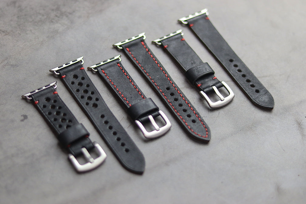 PHANTOM BLACK HAND-CRAFTED APPLE WATCH STRAPS