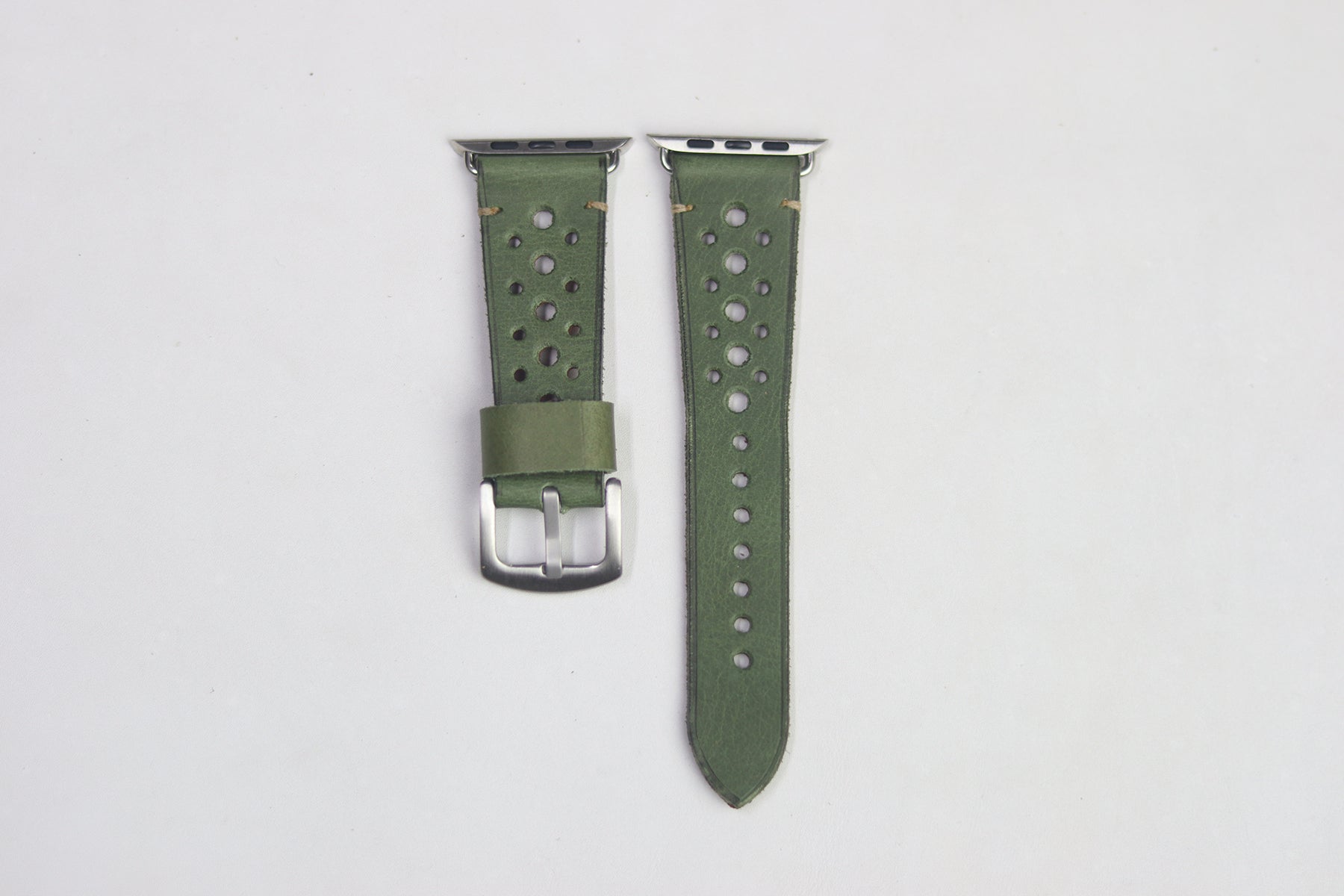 PARAKEET GREEN HAND-CRAFTED APPLE WATCH STRAPS