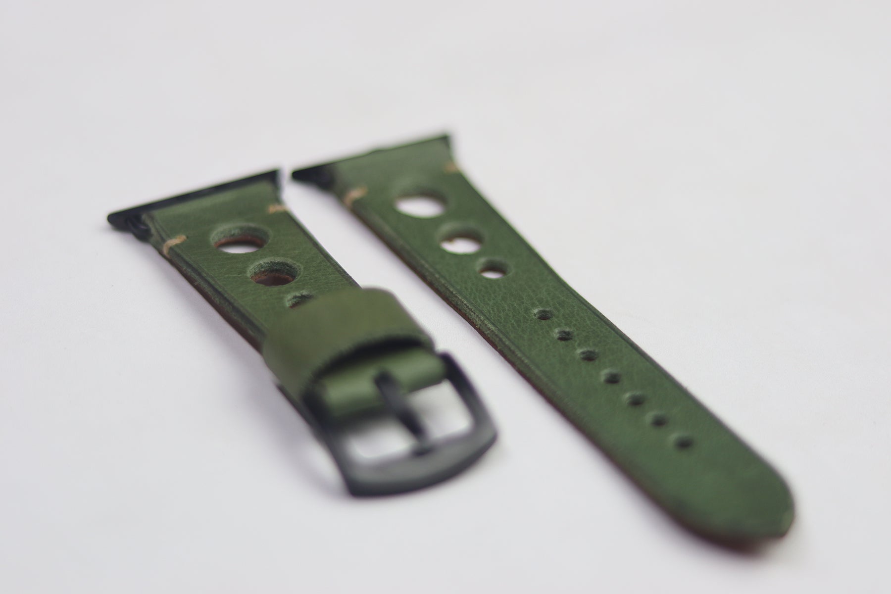 PARAKEET GREEN HAND-CRAFTED APPLE WATCH STRAPS