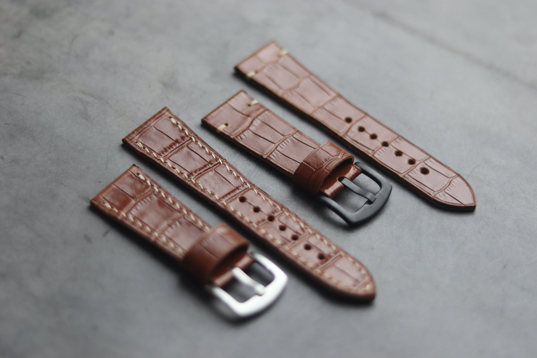 MUSTARD CROCO HAND-CRAFTED WATCH STRAPS