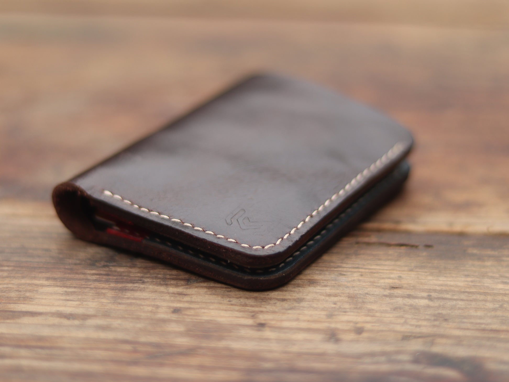 "TRIDENT MINI" RED,DEEP BLUE AND WALNUT