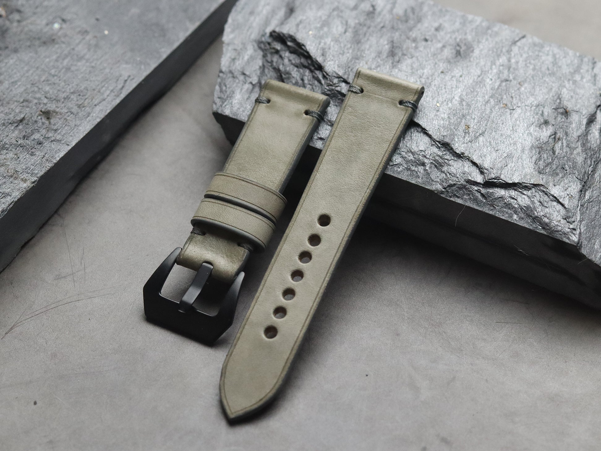 PASTEL GREY MINIMAL STITCHED