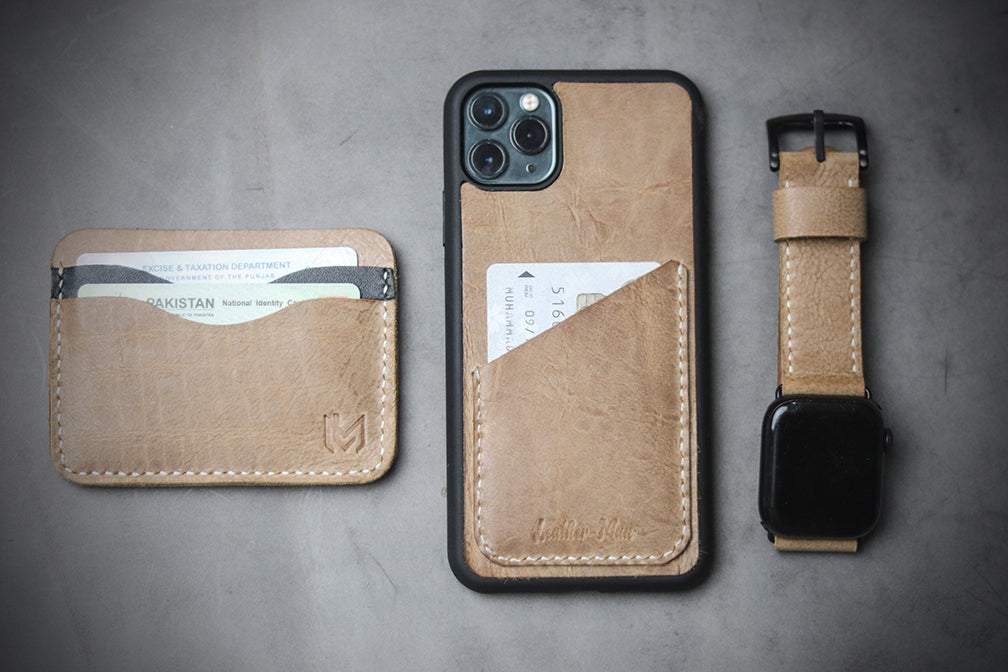 LIMESTONE BROWN WALLET PHONE CASE