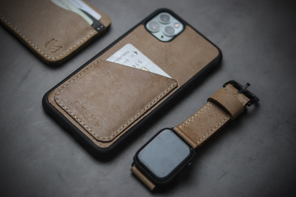 LIMESTONE BROWN WALLET PHONE CASE