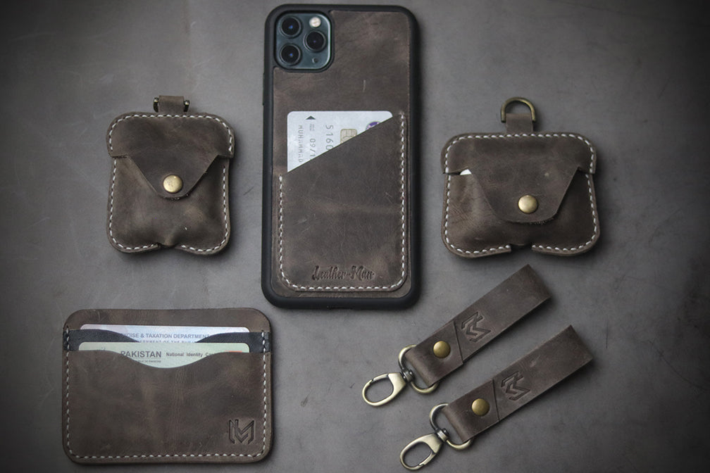 CHARCOAL GREY FULL STITCHED
