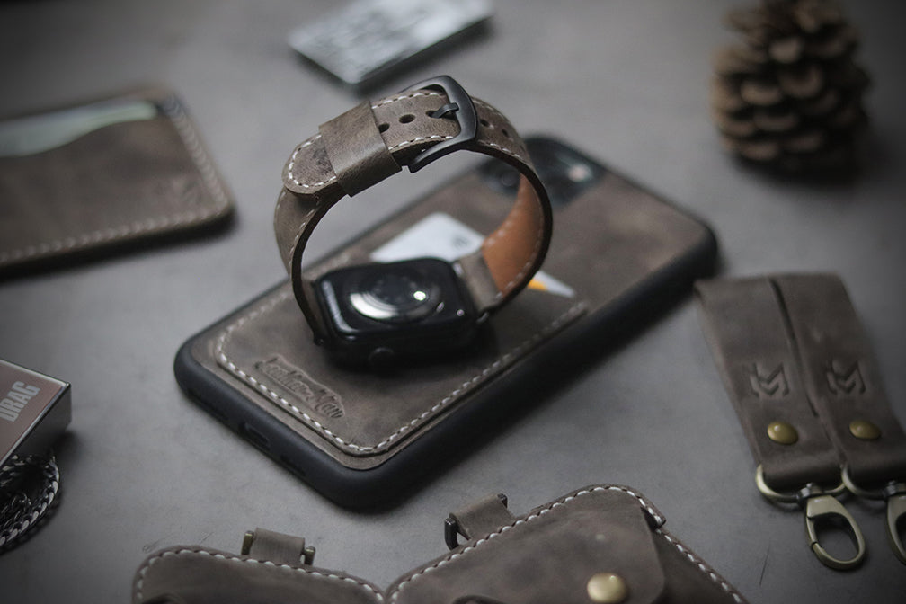 CHARCOAL GREY FULL STITCHED