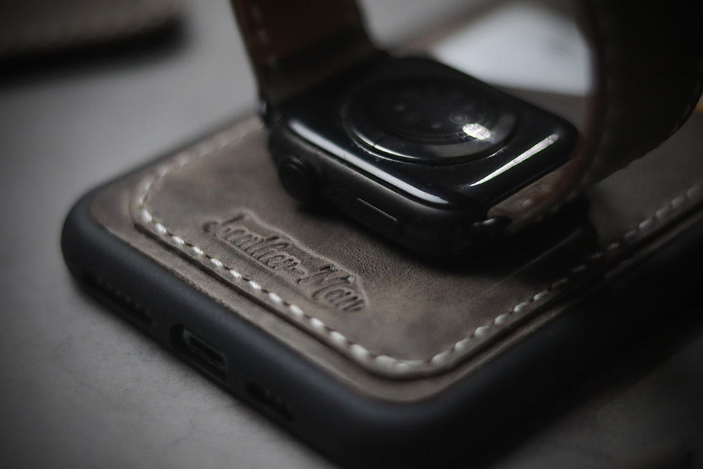 CHARCOAL GREY FULL STITCHED