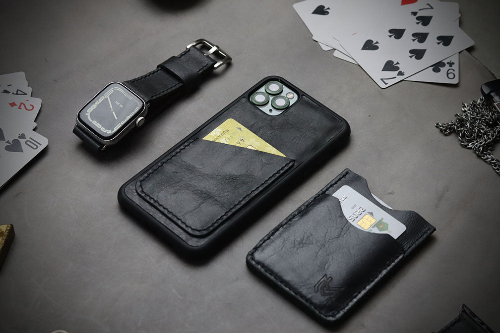 MATTE STONE BLACK FULL STITCHED (BLACK THREAD)