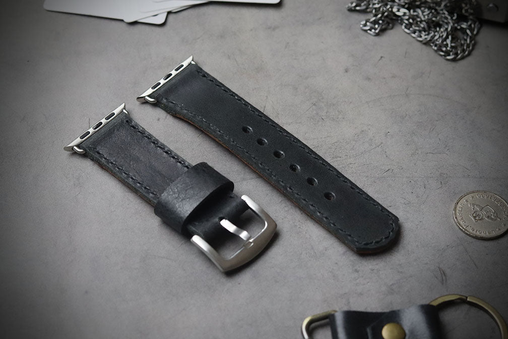 MATTE STONE BLACK FULL STITCHED (BLACK THREAD)