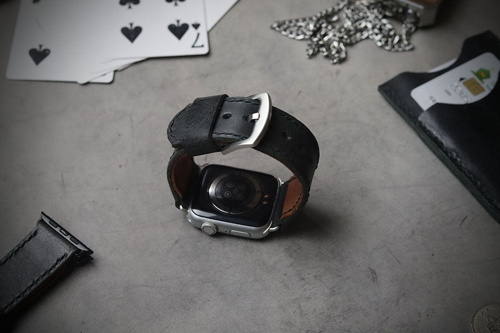 MATTE STONE BLACK FULL STITCHED (BLACK THREAD)