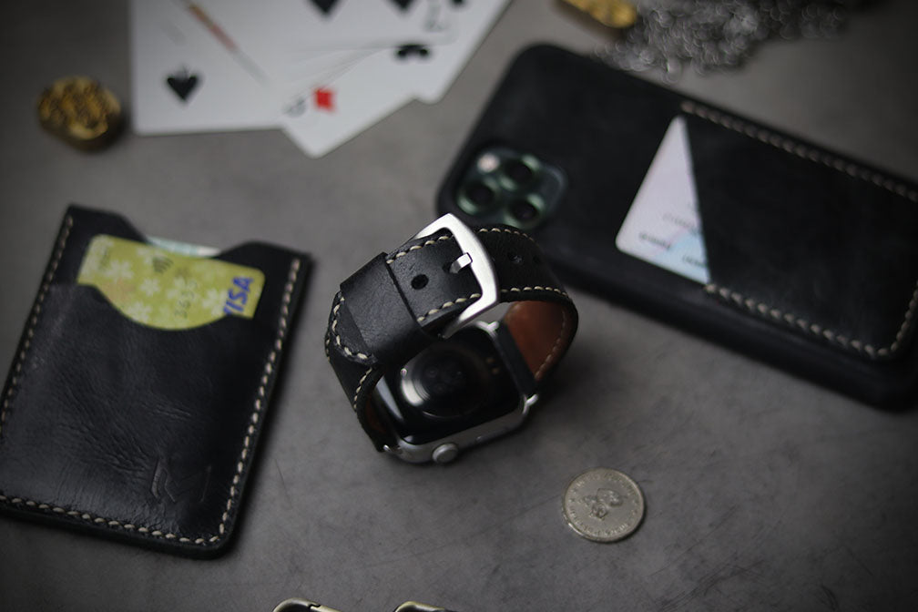 MATTE STONE BLACK (BIEGE THREAD)