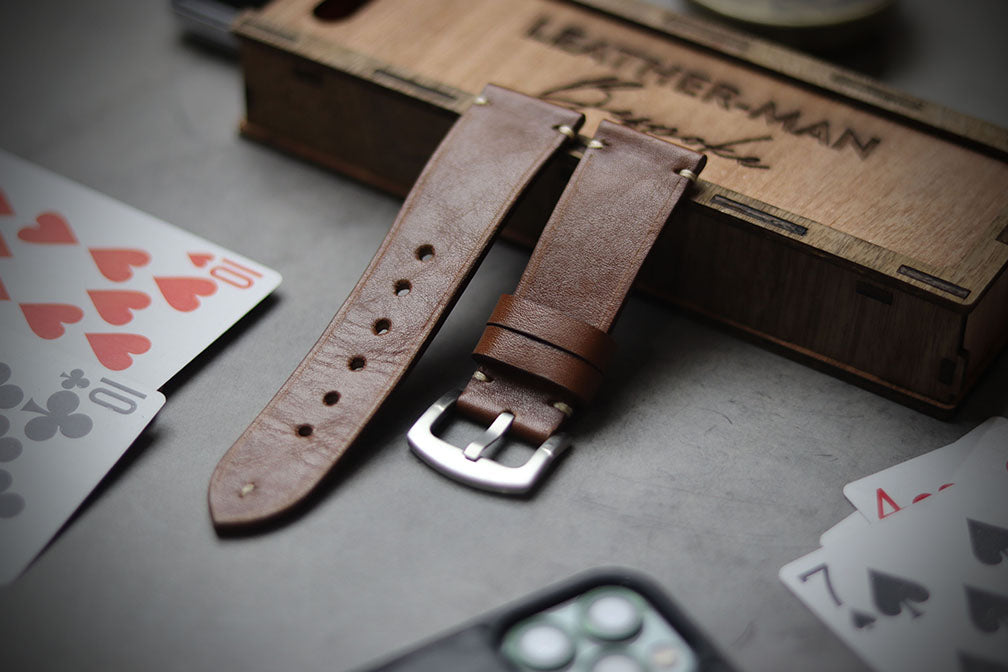 CINNAMON BROWN MINIMAL STITCHED