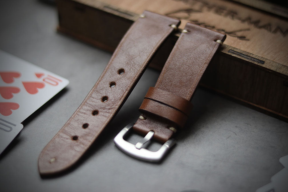 CINNAMON BROWN MINIMAL STITCHED
