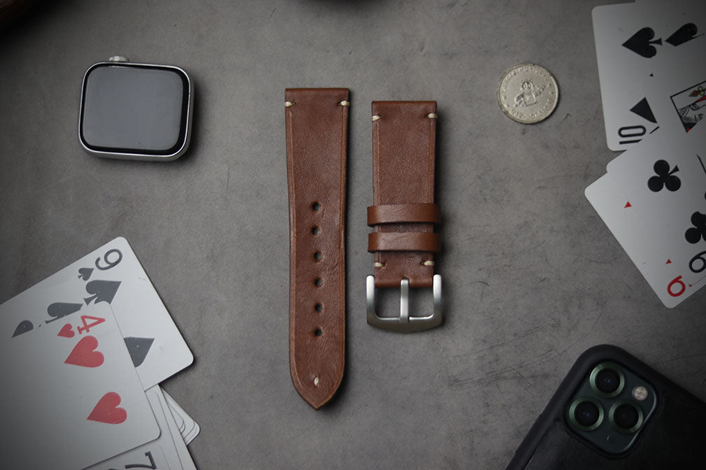 CINNAMON BROWN MINIMAL STITCHED