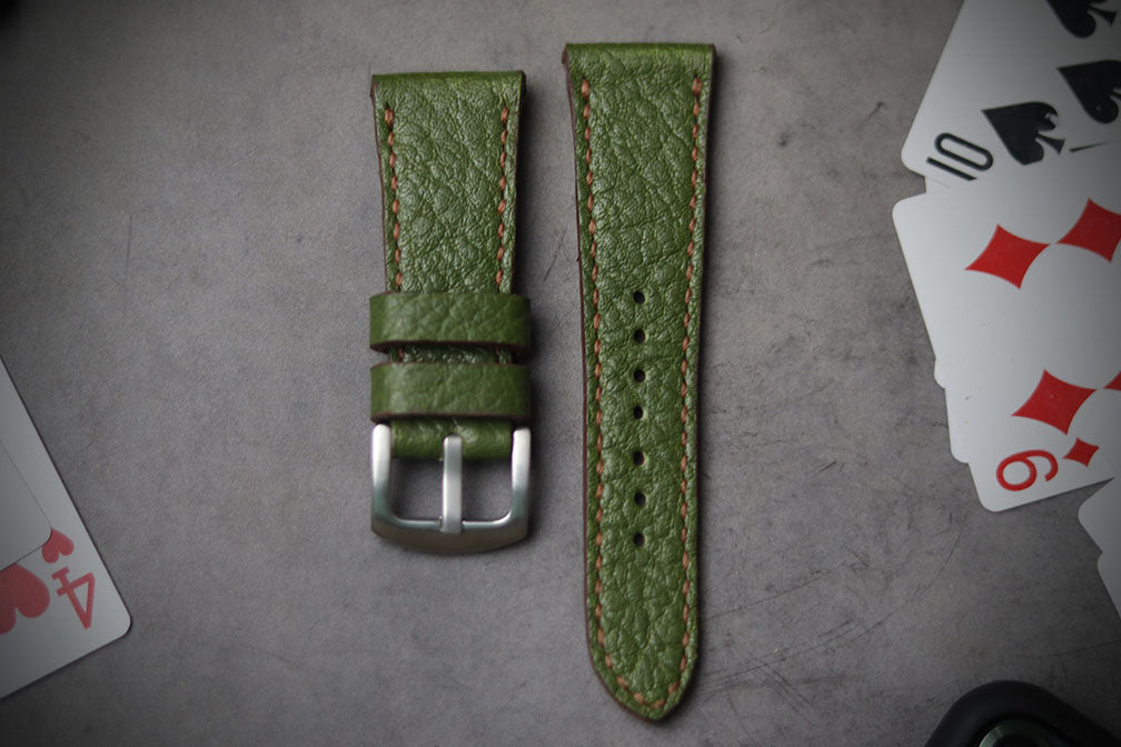 FOREST GREEN FULL STITCHED (BROWN ACCENT)